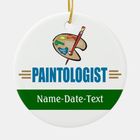 Funny Painter Keramisch Ornament (Voorkant)