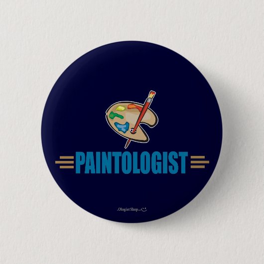 Funny Painter Ronde Button 5,7 Cm (Voorkant)