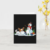 Funny Pallon Snowman Christmas Tree Xmas Womens Me Kaart (Gele Bloem)
