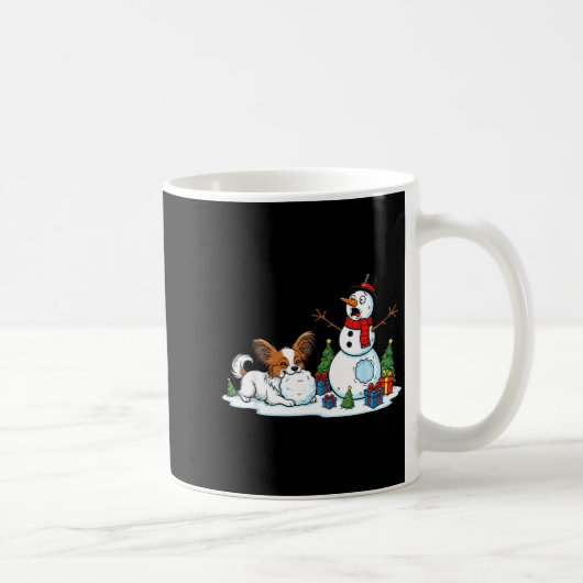 Funny Pallon Snowman Christmas Tree Xmas Womens Me Koffiemok (Rechts)