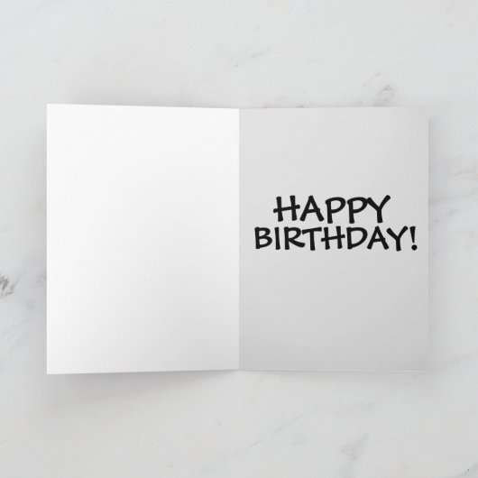 FUNNY PANCAKE SYRUP BIRTHDAY KAART (Binnen)