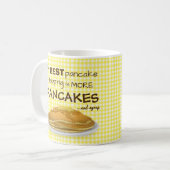 Funny Pancakes en Syrup Topping Quote Koffiemok (Voorkant links)