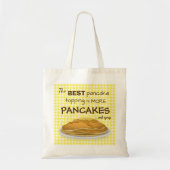 Funny Pancakes en Syrup Topping Quote Tote Bag (Voorkant)