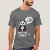 Funny Panda against Racism Black White en Asian T-shirt (Voorkant)