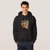 Funny Panda and Unicorn cute Hug Cuddle Animals Cu Hoodie (Voorkant volledig)