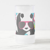 Funny Panda Beer Beach Bum Cool Sunbril Surfing Matglas Bierpul (Center)