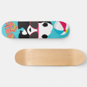Funny Panda Beer Beach Bum Cool Sunbril Surfing Persoonlijk Skateboard (Horizontaal)