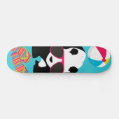 Funny Panda Beer Beach Bum Cool Sunbril Surfing Persoonlijk Skateboard (Horizontaal)