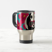 Funny Panda Beer Beach Bum Cool Sunbril Tropics Reisbeker (Voorkant links)