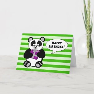 Funny Panda Beer - BIRTHDAY - Humor Kaart