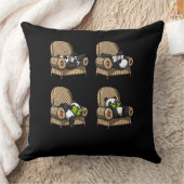 Funny Panda Beer Book Reading Animal Kussen (Deken)