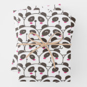 Funny Panda Beer Doodle Inpakpapier Vel (In situ)