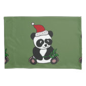 Funny Panda Beer kerstkunst Kussensloop (Voorkant)