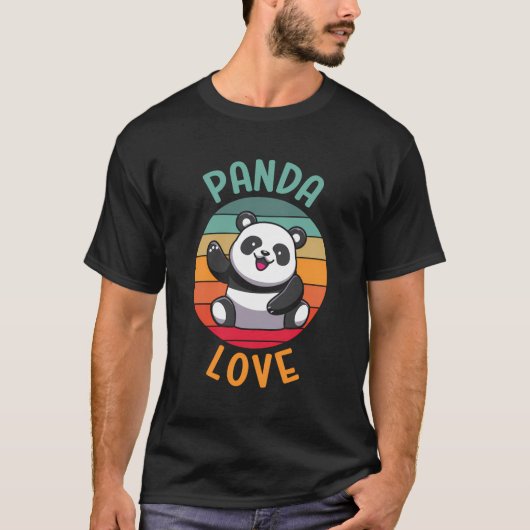 Funny Panda Beer Panda Love Boys T-shirt (Voorkant)