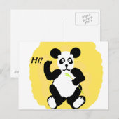 Funny Panda Briefkaart (Voorkant / Achterkant)