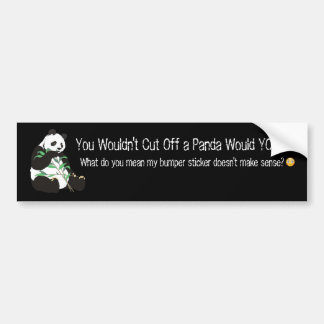Funny Panda Bumpersticker