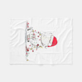 Funny Panda Christmas Graphics Animal Lights Lover Fleece Deken (Voorkant (Horizontaal))