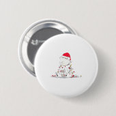 Funny Panda Christmas Graphics Animal Lights Lover Ronde Button 5,7 Cm (Voorkant /achterkant)