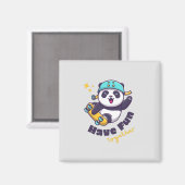 Funny Panda Cute for Animals Lover Magneet (Voorkant / Achterkant)