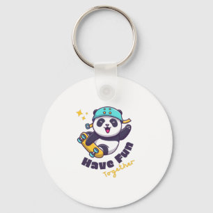 Funny Panda Cute for Animals Lover Sleutelhanger