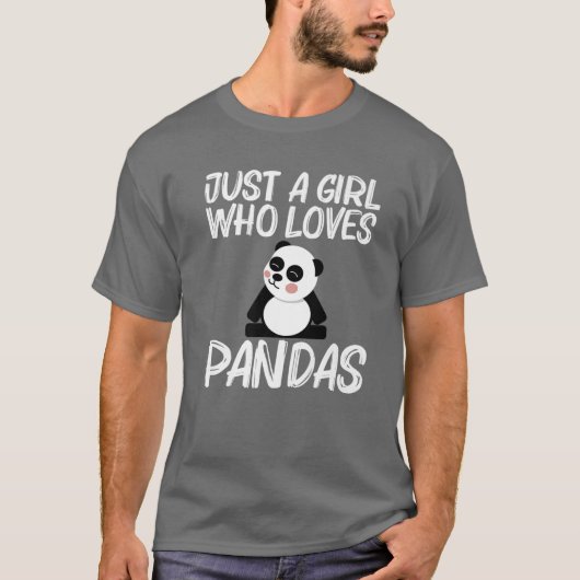 Funny Panda Design for Girls Mam Black White Beer T-shirt (Voorkant)
