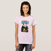 Funny Panda Dieet Uitdaging Dames T-Shirt (Voorkant volledig)
