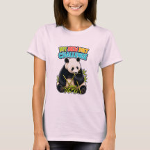 Funny Panda Dieet Uitdaging Dames T-Shirt