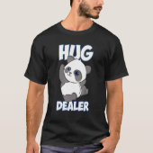 Funny Panda Hugs Hug Dealer Panda T-shirt (Voorkant)