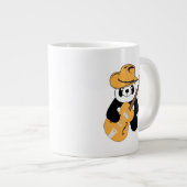 Funny panda met gitaar grote koffiekop (Voorkant rechts)