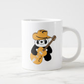 Funny panda met gitaar grote koffiekop (Rechts)