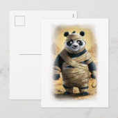Funny Panda Parody Action Movie Character on a Feestdagenkaart (Voorkant / Achterkant)