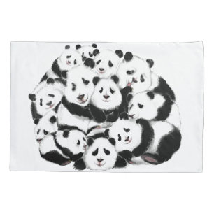 Funny Panda Pillow Hoesje Kussensloop