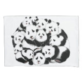 Funny Panda Pillow Hoesje Kussensloop (Voorkant)