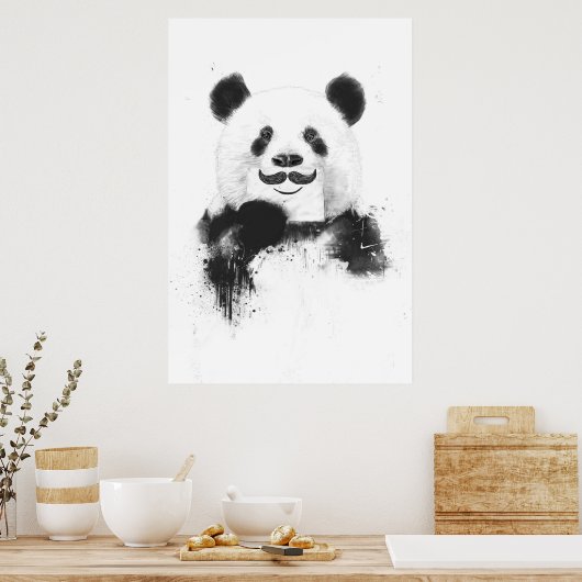 Funny panda poster (Keuken)
