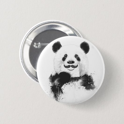 Funny panda ronde button 5,7 cm (Voorkant /achterkant)