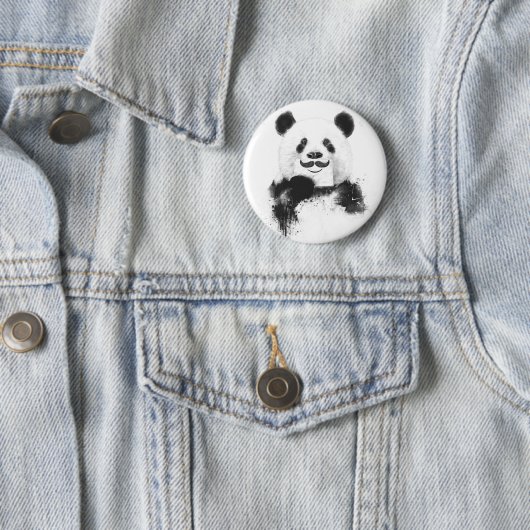 Funny panda ronde button 5,7 cm (In situ)