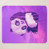 Funny Panda Sherpa Deken (Voorkant (horizontaal))