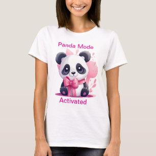 Funny Panda Shirt voor Vrouwen - Panda Mode geacti
