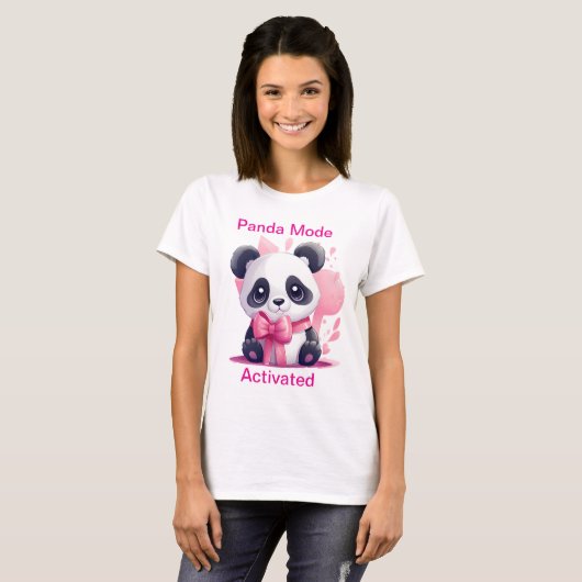 Funny Panda Shirt voor Vrouwen - Panda Mode geacti (Voorkant volledig)