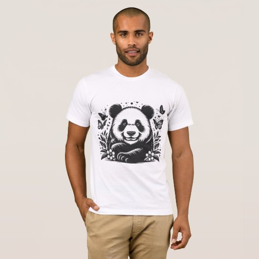 Funny Panda T-shirt (Voorkant volledig)