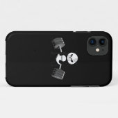 Funny Panda Workout Kitten Gym Deadlift kracht Case-Mate iPhone Case (Achterkant (horizontaal))