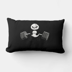 Funny Panda Workout Kitten Gym Deadlift kracht Kussen