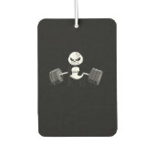 Funny Panda Workout Kitten Gym Deadlift kracht Luchtverfrisser (Voorkant)