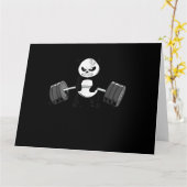 Funny Panda Workout Kitten Gym Deadlift Power Kaart (Gele Bloem)