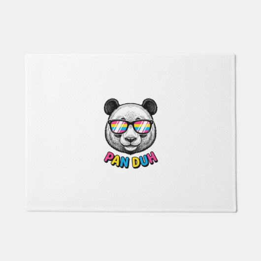 Funny Panda Zonnebril Vintage Graveer Shirt Des Deurmat (Voorkant)