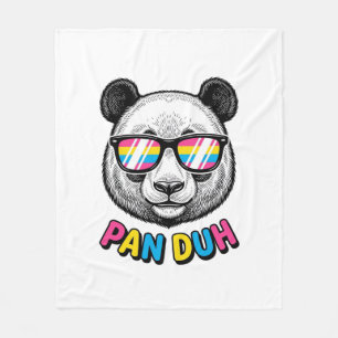 Funny Panda Zonnebril Vintage Graveer Shirt Des Fleece Deken