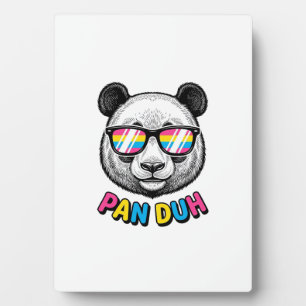 Funny Panda Zonnebril Vintage Graveer Shirt Des Fotoplaat