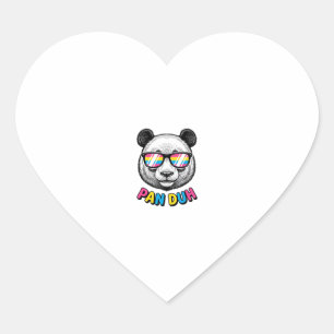 Funny Panda Zonnebril Vintage Graveer Shirt Des Hart Sticker