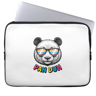 Funny Panda Zonnebril Vintage Graveer Shirt Des Laptop Sleeve