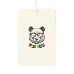 Funny Panda Zonnebril Vintage Graveer Shirt Des Luchtverfrisser